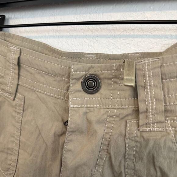 Kuhl Kontra Roll-Up Convertible Outdoor Hiking Cargo Shorts Khaki Brown Tan 4 - Picture 7 of 10
